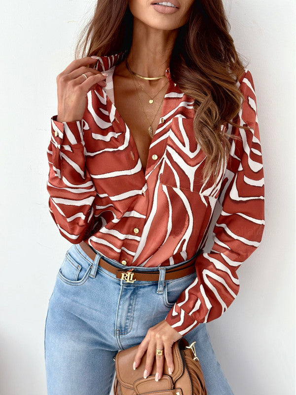 Chloe | Stylish Zebra Print Shirt