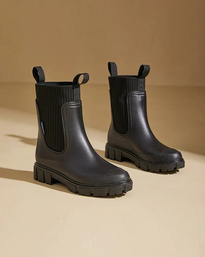 Dilara | Block-Heel Chunky Contemporary Chelsea Boots