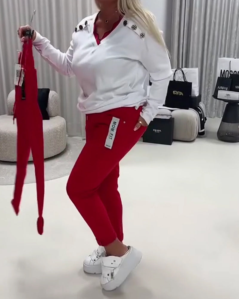 Elastic Cord Fashion Pants