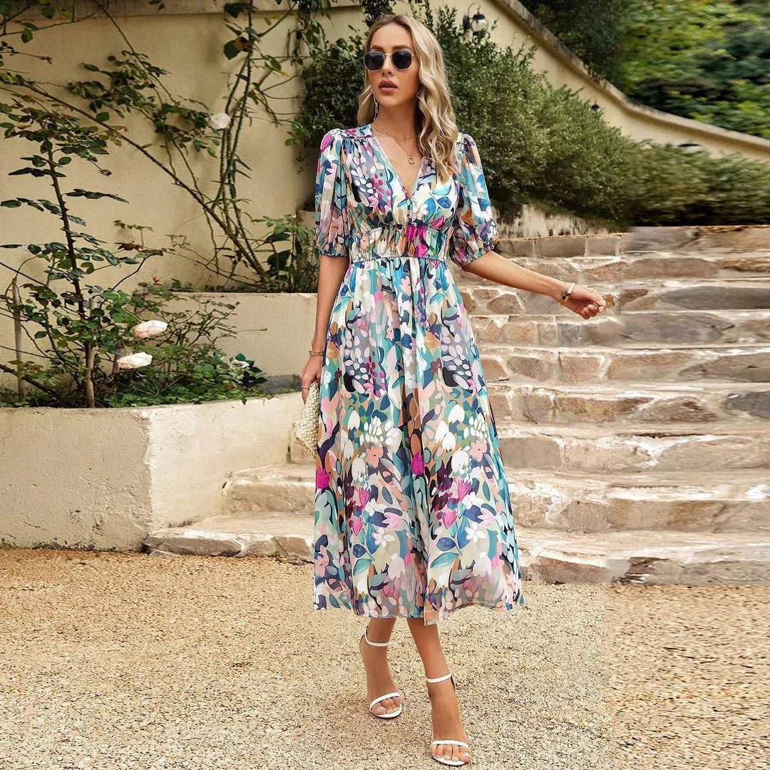 Eva | Elegant Floral Maxi Dress