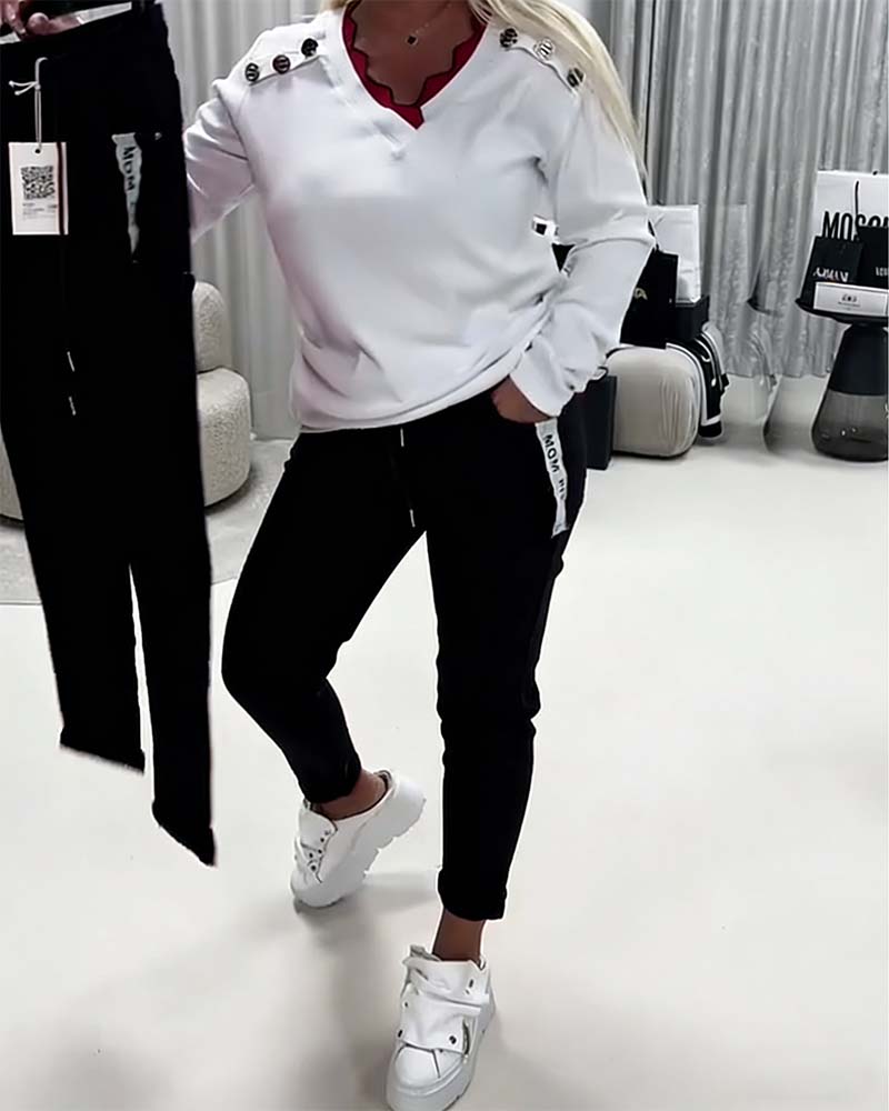 Elastic Cord Fashion Pants