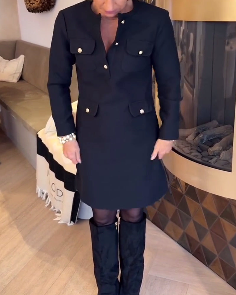 Elegant and Slim Dress in Chanel Style