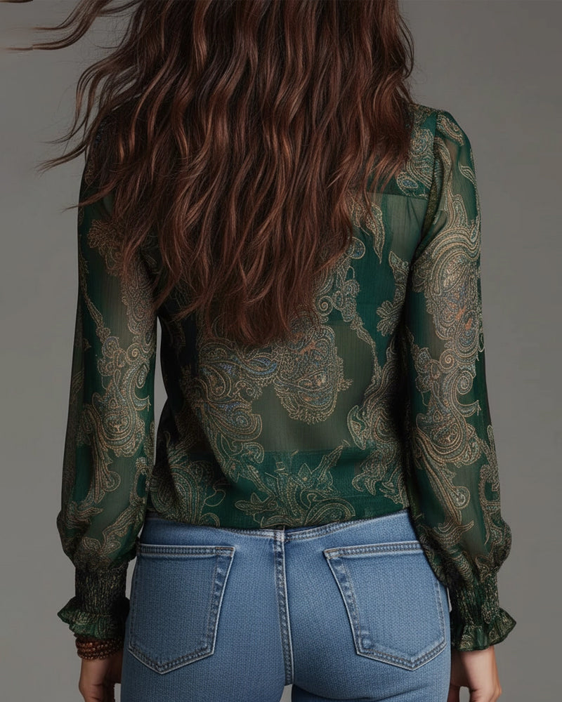 The Kim 1/2 Zip Blouse