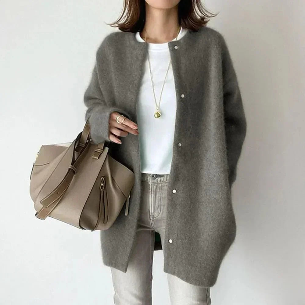 Vanna™ | Luxurious Buttoned Knit Jacket