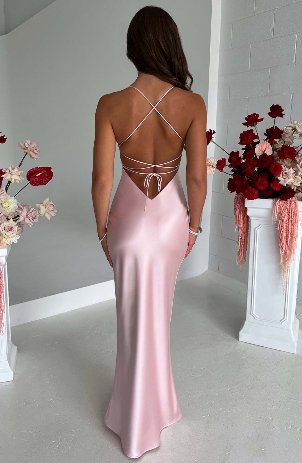 Joanna | Satin Strap Slip Dress