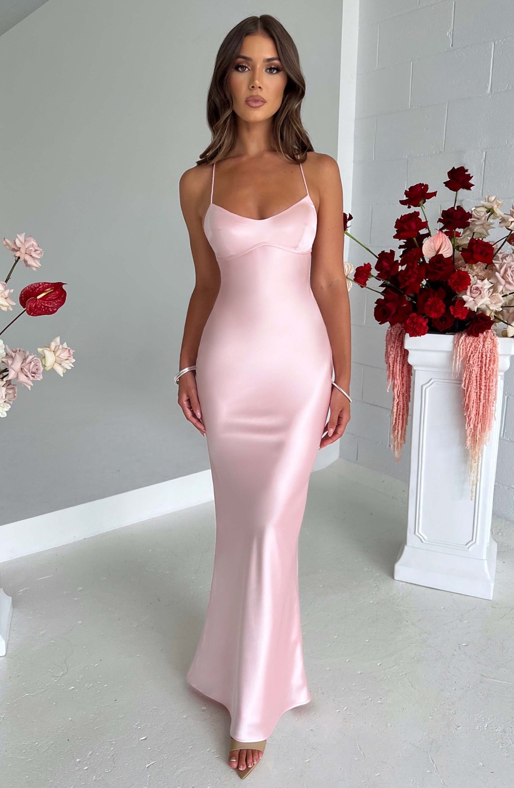 Joanna | Satin Strap Slip Dress