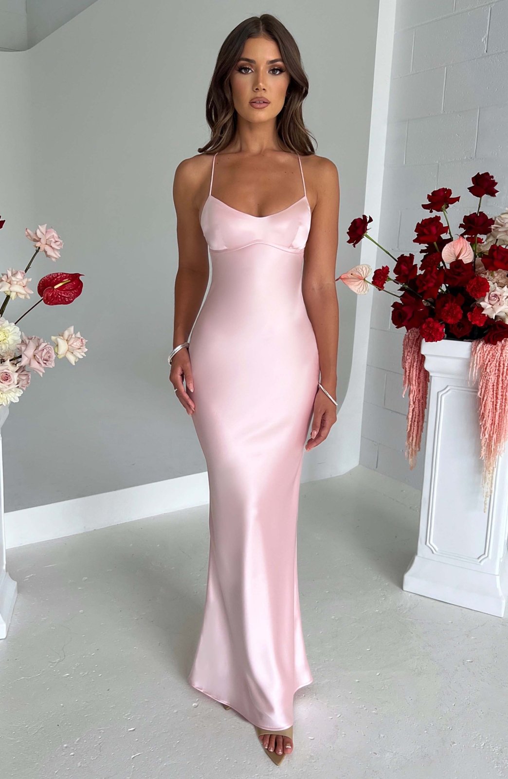 Joanna | Satin Strap Slip Dress
