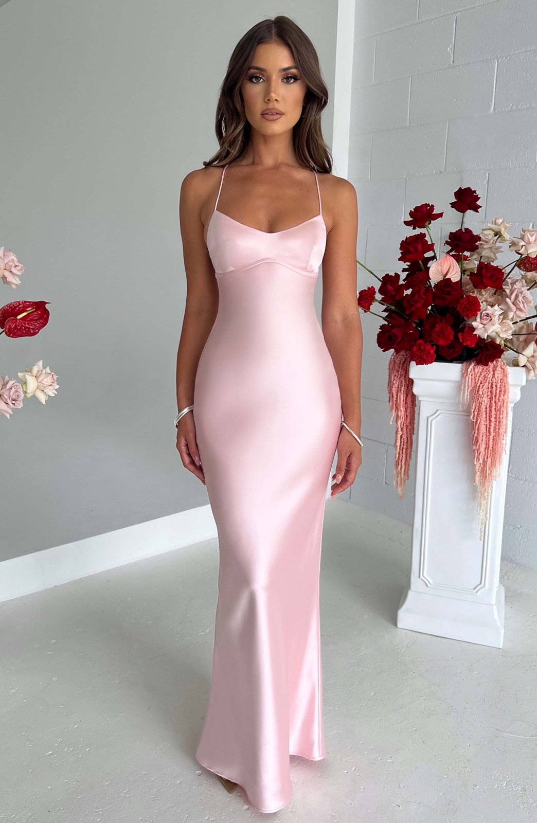 Joanna | Satin Strap Slip Dress