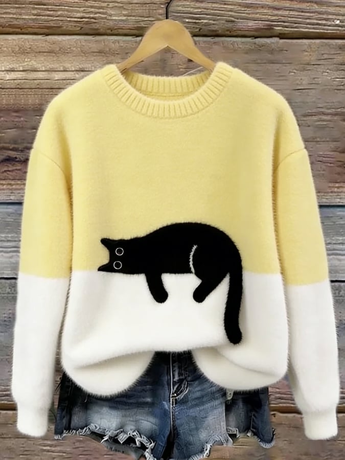 Inês | Crew-Neck Oversized Distinguished Sweater