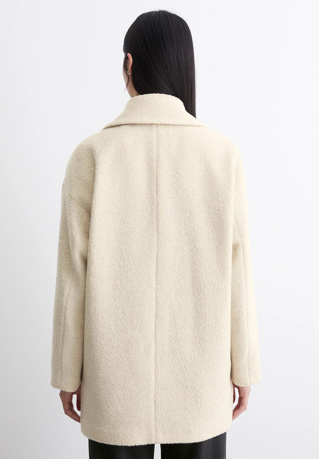 Pétronille | Double-Breasted Notch-Lapel Elevated Coat