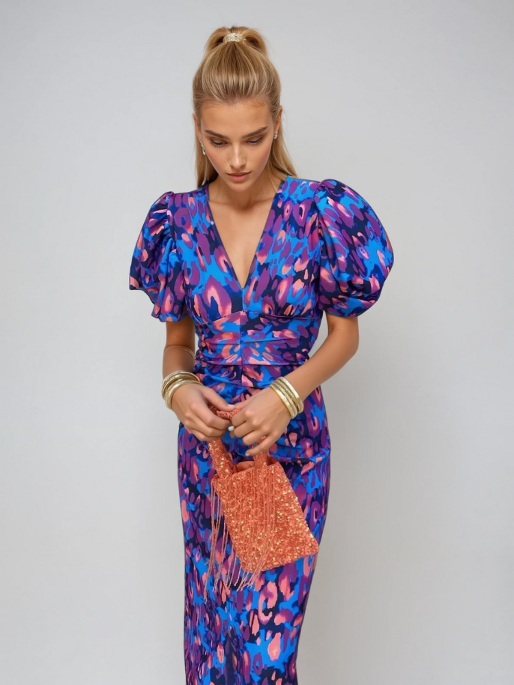 Alice | Bold Print Puff Sleeve Dress