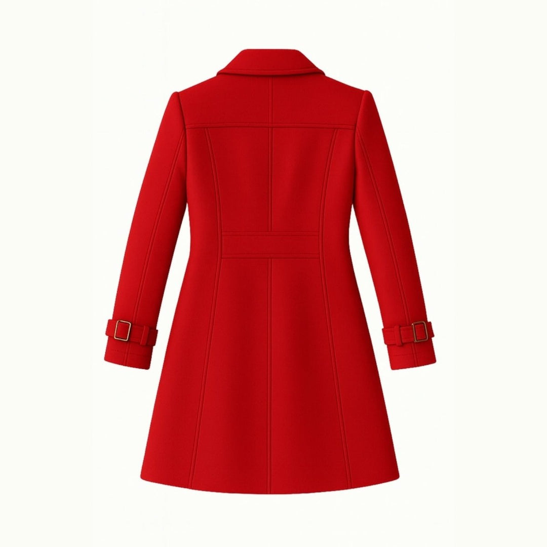 Sena | Notch-Lapel Fit-and-Flare Minimal Trench Coat