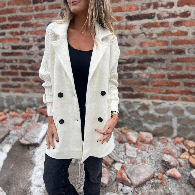 Isola | Mid Length Double Breasted Coat