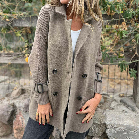 Isola | Mid Length Double Breasted Coat