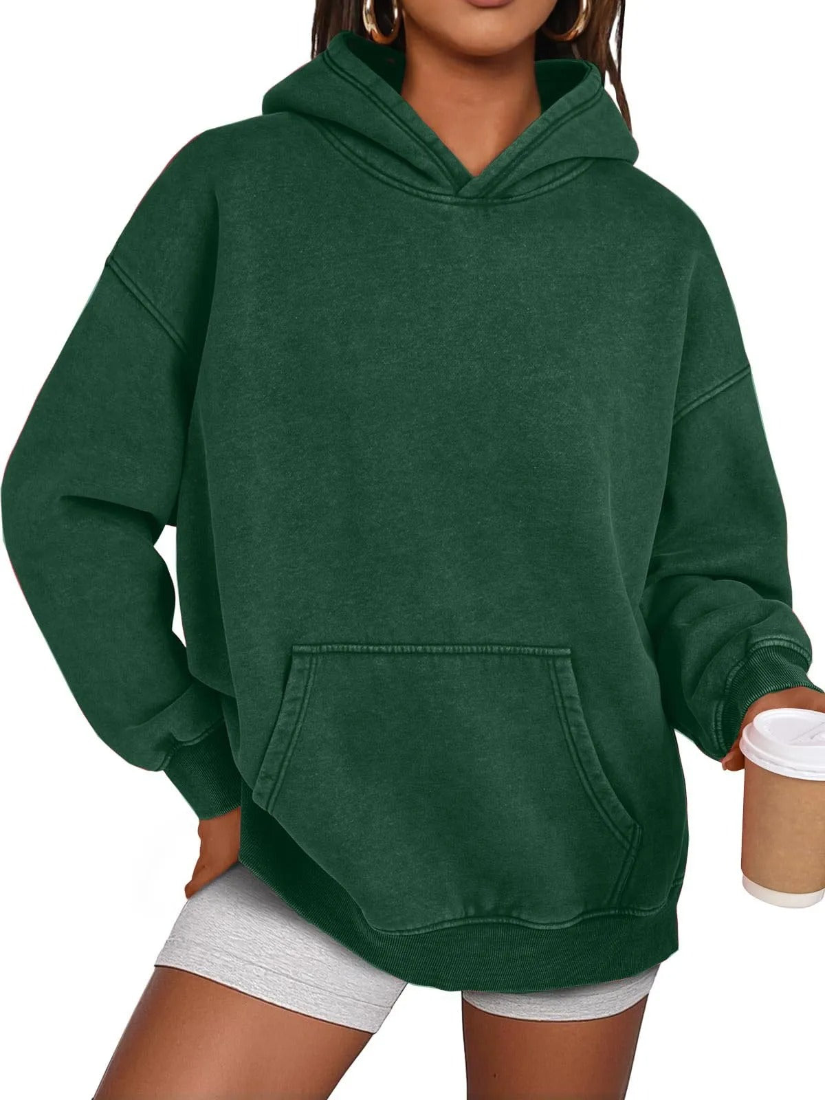 🔥LAST DAY SALE 70% OFF!!💥🎁Womens Acid Wash Hoodie Oversized Long Sleeve Fall Fashion Sweatshirts