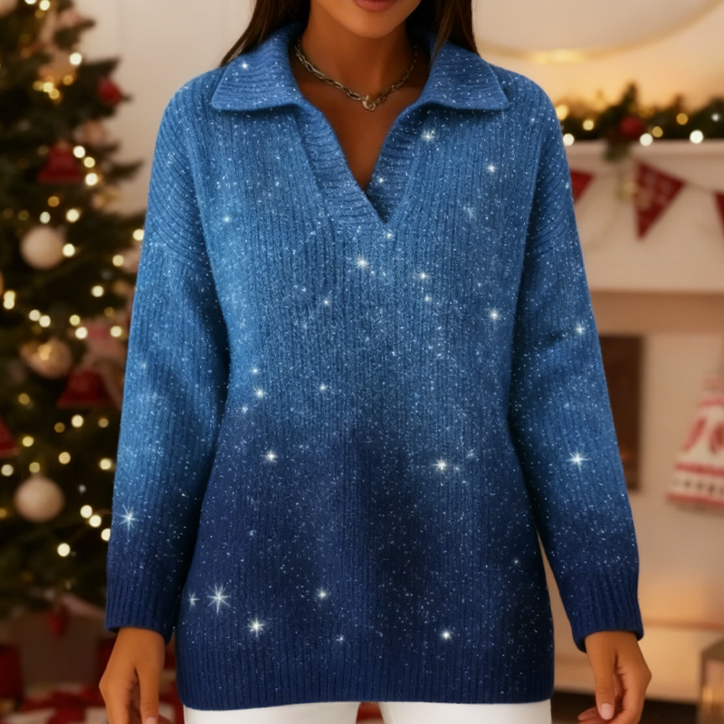 💖 Sparkling Color Transition Sweater – Elegance by Day & Dazzling by Night ✨ Stylish & Affordable!