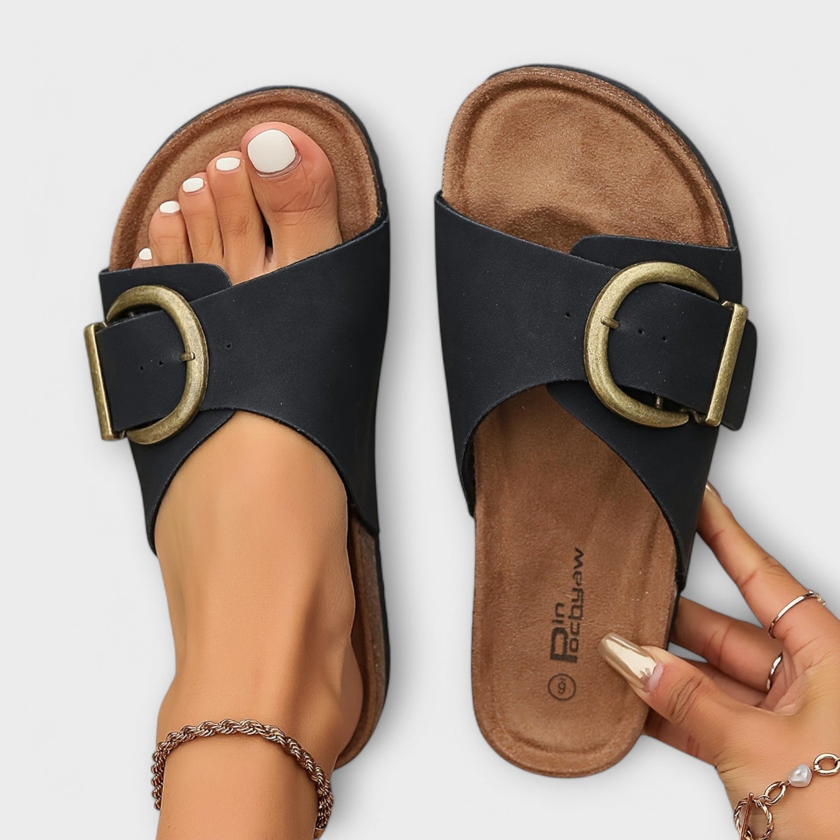Mirano | Stylish Buckle Slide Sandals